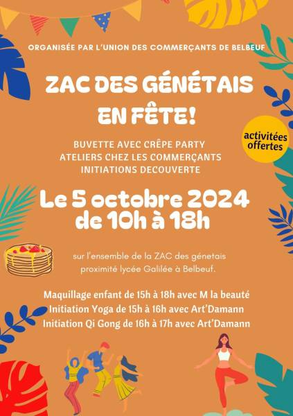 La Zac des Génétais en fête le samedi 5 octobre 2024