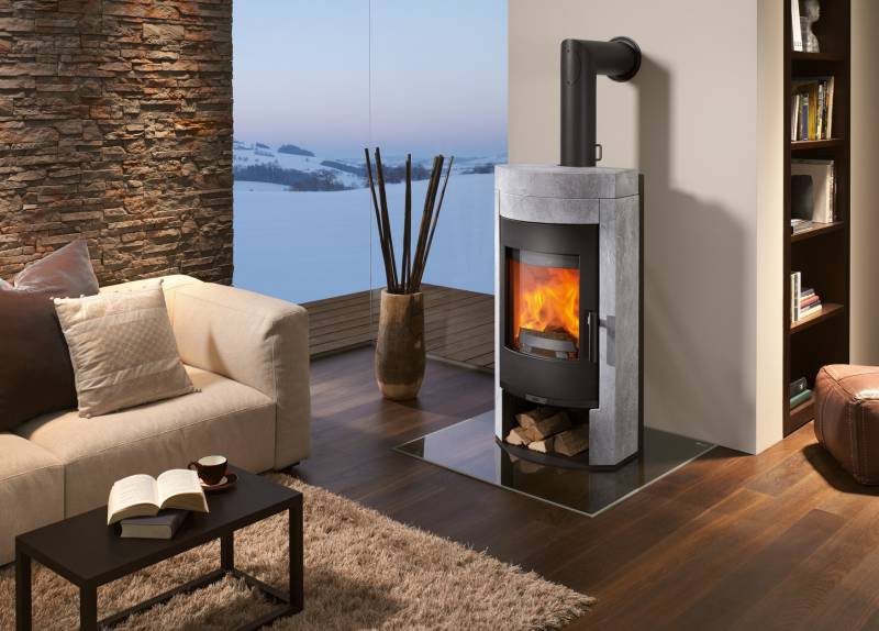 Poêle à bois modèle Imposa pierre gris ollaire