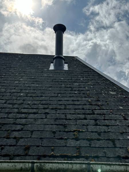 Sortie poêle à bois ALPHA II