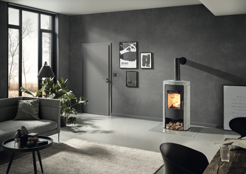 Design structuré et pierre naturelle